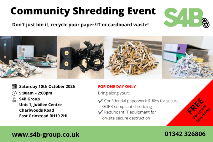 Free Community Shredding & Recycling Day